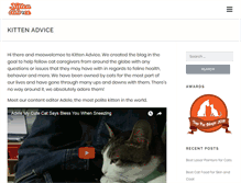 Tablet Screenshot of kittenadvice.org